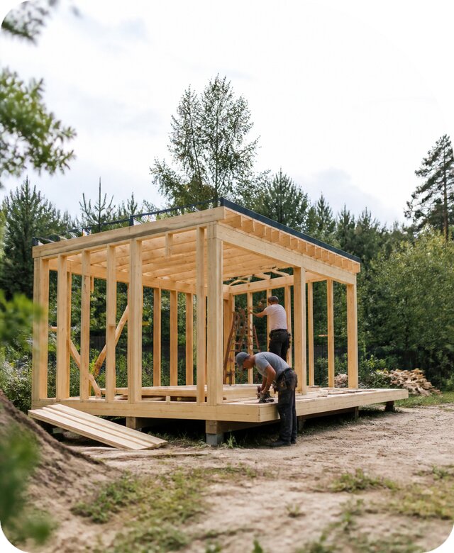 Строительство каркасных построек в Красногорске от 66047 р. | РадиДОМА-Крр